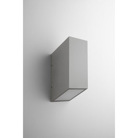Quorum International Uno 2 Light 14" Tall LED Outdoor Wall Sconce Grey