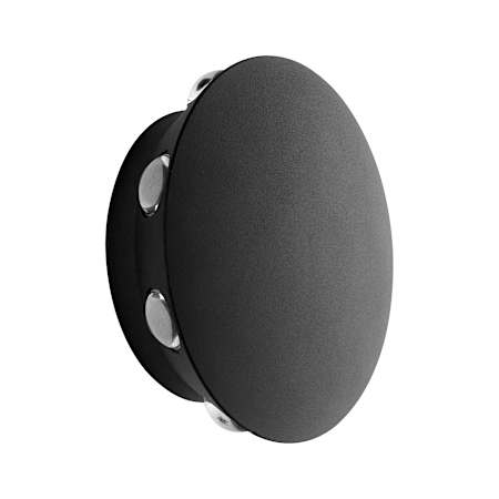 Quorum International Rickie 6" Tall LED Outdoor Wall Sconce Black