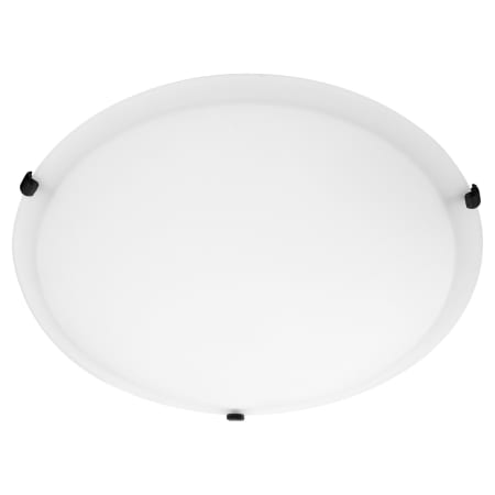 Quorum International Satin 4 Light 20" Wide Flush Mount Bowl Ceiling Fixture Matte Black