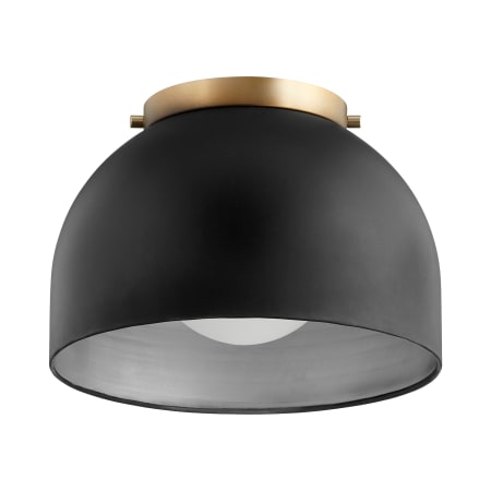 Quorum International 11" Wide Flush Mount Ceiling Fixture Noir