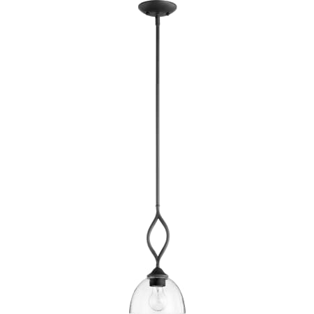 Quorum International Brooks 7" Wide Mini Pendant Noir
