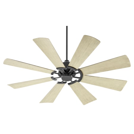 Quorum International Mod 60" 8 Blade Indoor / Outdoor Ceiling Fan with Wall Control Matte Black