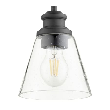 Quorum International Dunbar 6" Wide Mini Pendant Noir