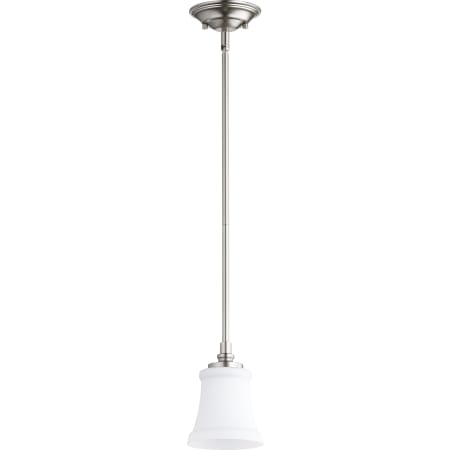 Quorum International Rossington Single Light 5" Wide Mini Pendant Satin Nickel