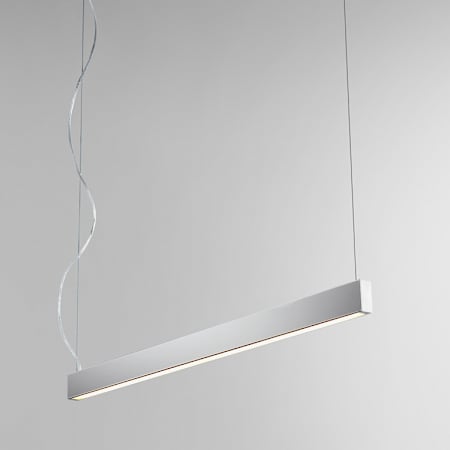 Quorum International Zepp 38" Wide LED Linear Chandelier Polished Nickel