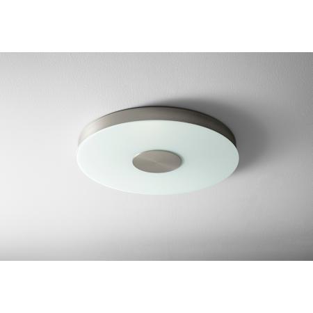 Quorum International Dione 21" Wide LED Flush Mount Drum Ceiling Fixture Satin Nickel