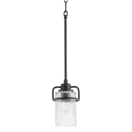 Quorum International Lazo 6" Wide Mini Pendant Textured Black