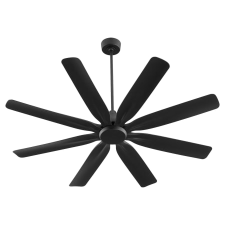 Quorum International Rosales 60" 8 Blade Indoor / Outdoor Ceiling Fan with Remote and Wall Control Matte Black