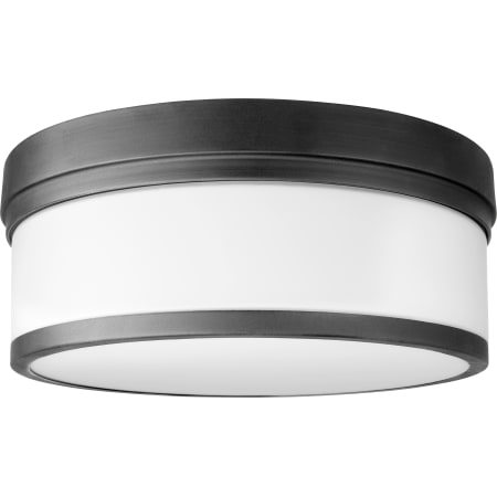 Quorum International Celeste 3 Light 14" Wide Flush Mount Drum Ceiling Fixture Noir