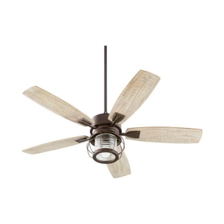 Quorum International Galveston 52" 5 Blade LED Indoor Ceiling Fan with Wall Control Oiled Bronze