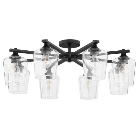Quorum International Veno 8 Light 32" Wide Semi-flush Ceiling Fixture Matte Black