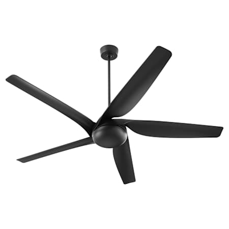 Quorum International Fury 65" 5 Blade Indoor Ceiling Fan with Remote Control Included Matte Black