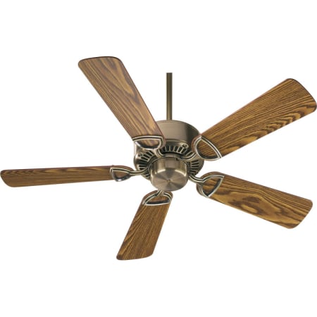 Quorum International Indoor Ceiling Fan from the Estate 42 Collection Antique Brass