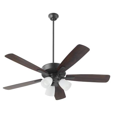 Quorum International Ovation 52" 5 Blade Indoor Ceiling Fan Matte Black