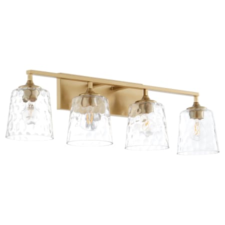 Quorum International Eldorado 4 Light 35" Wide Vanity Light Aged Brass