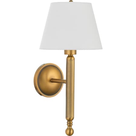 Quorum International Rhodes 20" Tall Wall Sconce Brushed Brass