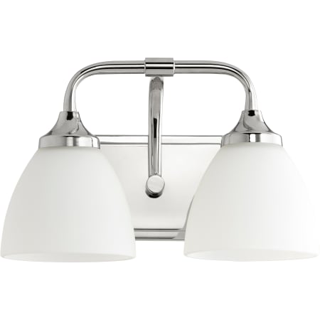 Quorum International Enclave 2 Light 13" Wide Bathroom Vanity Light Polished Nickel
