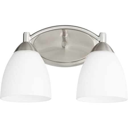 Quorum International Barkley 2 Light 14" Wide Bathroom Vanity Light Satin Nickel