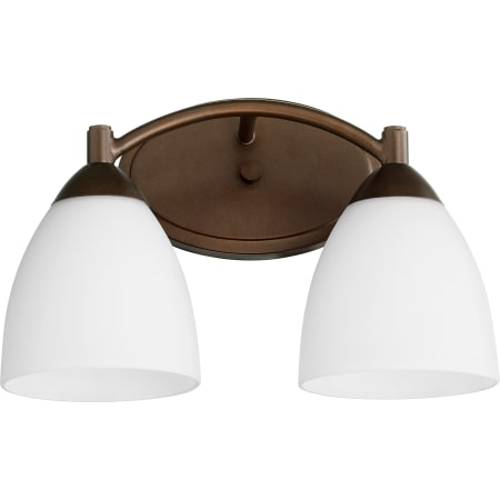 Quorum International Barkley 2 Light 14" Wide Bathroom Vanity Light Oiled Bronze