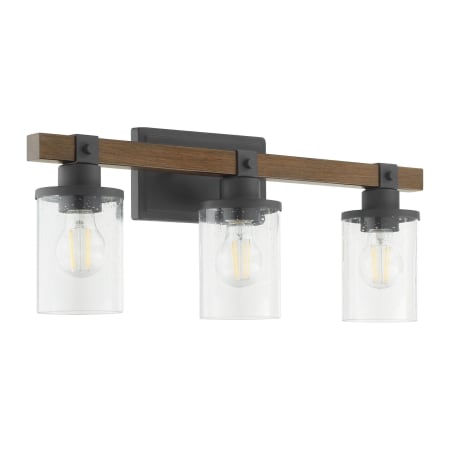 Quorum International Alpine 3 Light 23" Wide Vanity Light Textured Black Walnut