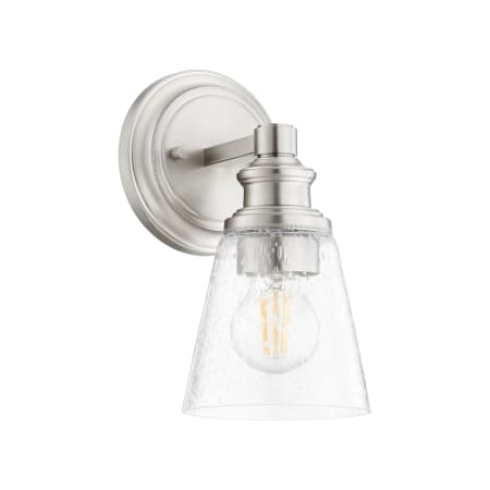 Quorum International Dunbar 10" Tall Wall Sconce Satin Nickel
