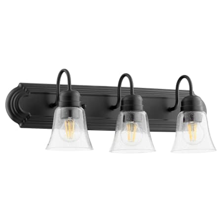 Quorum International 3 Light 8" Tall Bathroom Vanity Light Noir