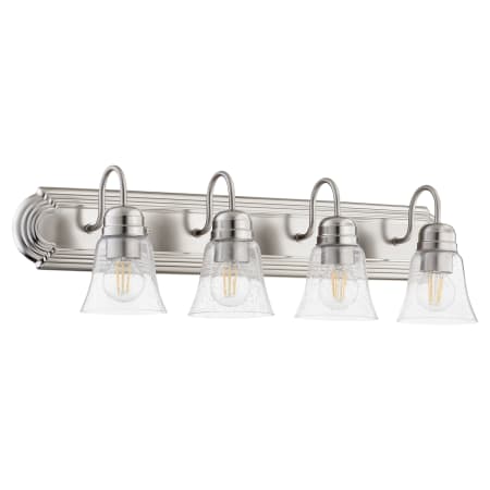 Quorum International 4 Light 30" Wide Bathroom Vanity Light Satin Nickel