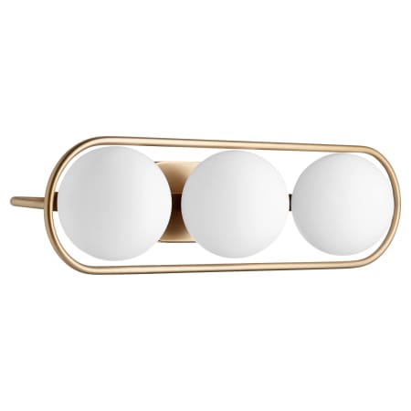 Quorum International Belmont 3 Light 26" Wide Vanity Light Aged Brass