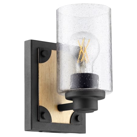Quorum International 9" Tall Bathroom Sconce Noir / Driftwood