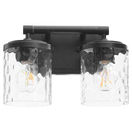 Quorum International Starky 2 Light 13" Wide Vanity Light Matte Black