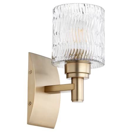Quorum International Stadium 10" Tall Bathroom Sconce Aged Brass