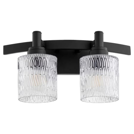 Quorum International Stadium 2 Light 16" Wide Bathroom Vanity Light Noir
