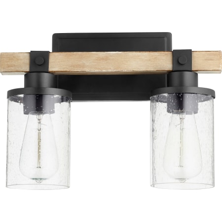 Quorum International Alpine 2 Light 14" Wide Vanity Light Noir / Driftwood