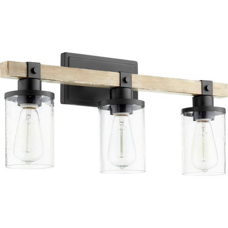 Quorum International Alpine 3 Light 23" Wide Vanity Light Noir / Driftwood