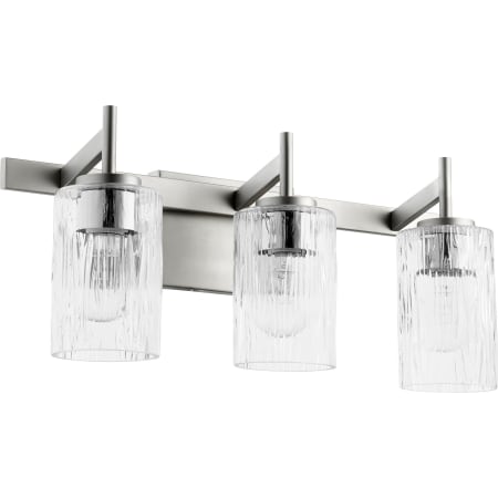Quorum International Fort Worth 3 Light 21" Wide Vanity Light Satin Nickel