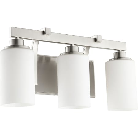 Quorum International Lancaster 3 Light 20" Wide Bathroom Vanity Light Satin Nickel