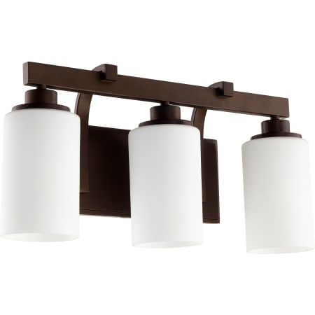 Quorum International Lancaster 3 Light 20" Wide Bathroom Vanity Light Oiled Bronze