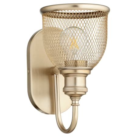 Quorum International Omni 11" Tall Bathroom Sconce Aged Brass