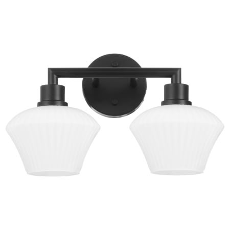 Quorum International Belinder 2 Light 16" Wide Vanity Light Matte Black