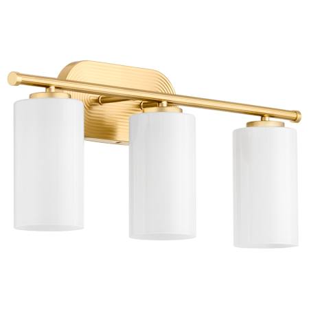 Quorum International Belinder 3 Light 24" Wide Vanity Light Aged Brass