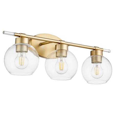Quorum International Volan 3 Light 24" Wide Vanity Light Aged Brass