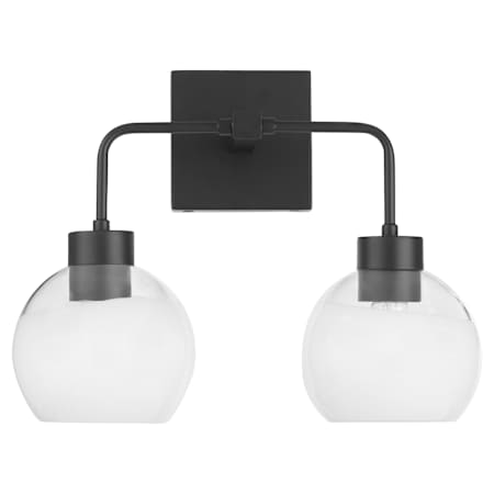 Quorum International Cassini 2 Light 15" Wide Vanity Light Matte Black