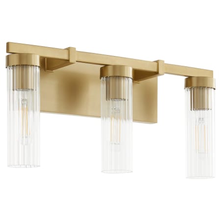 Quorum International Kilbey 3 Light 19" Wide Vanity Light Aged Brass