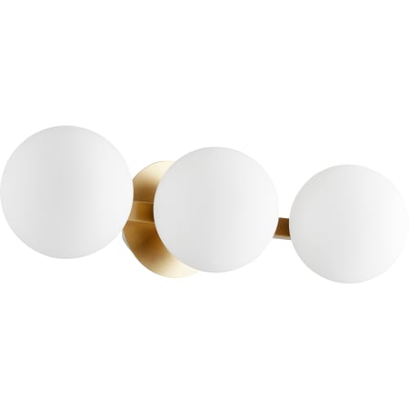 Quorum International 3 Light 22" Wide Vanity Light Aged Brass