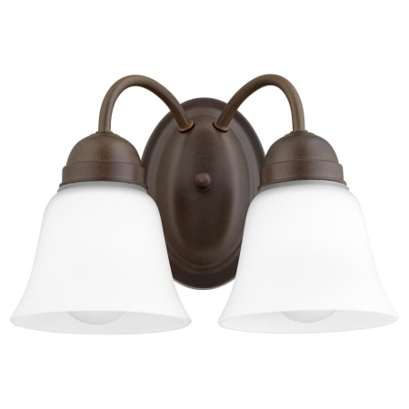 Quorum International 2 Light 12" Wide Vanity Light Oiled Bronze