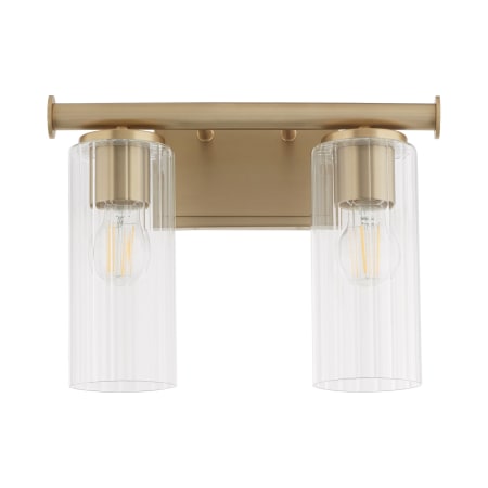 Quorum International Mercier 2 Light 15" Wide Vanity Light Aged Brass