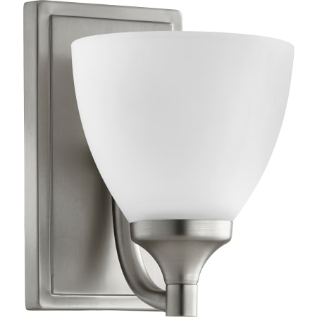 Quorum International Enclave Single Light 5-1/2" Wide Bathroom Sconce Satin Nickel