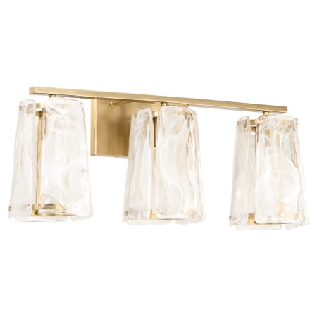 Quorum International Prestige 3 Light 24" Wide Vanity Light Aged Brass
