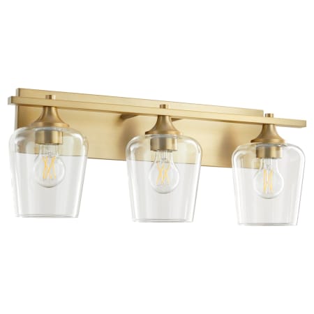 Quorum International Veno 3 Light 23" Wide Vanity Light Aged Brass