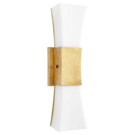 Quorum International Mariposa 2 Light 18" Tall Bathroom Sconce Gold Leaf